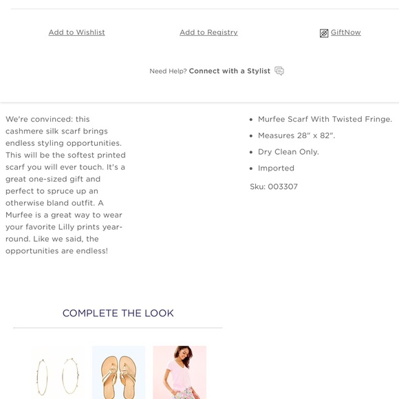 Lilly Pulitzer Lets Cha Cha Mufree Scarf NWOT - Picture 6 of 6